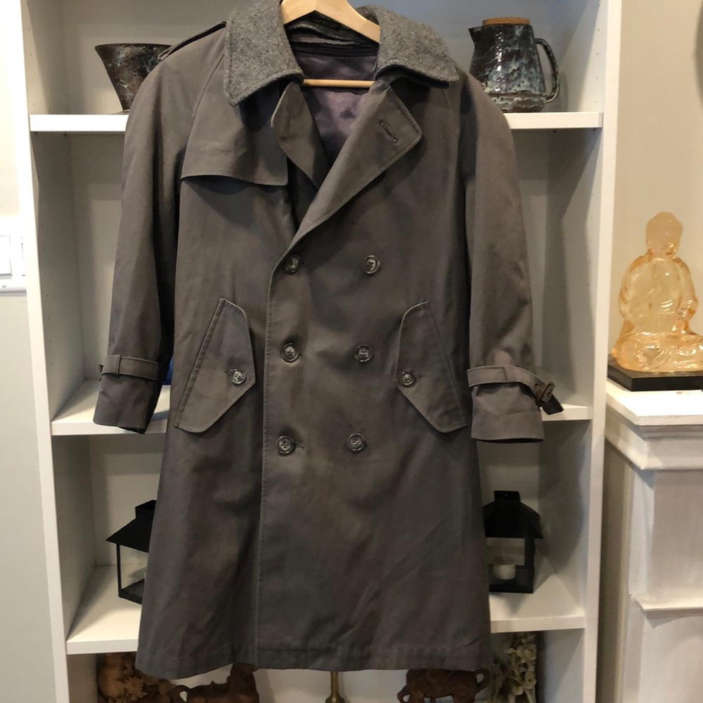 Bradley Jones gray trench